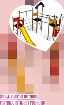 Playground plastic slide