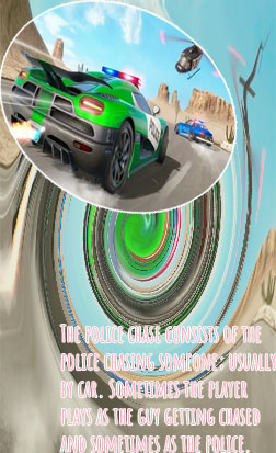 Police racing game